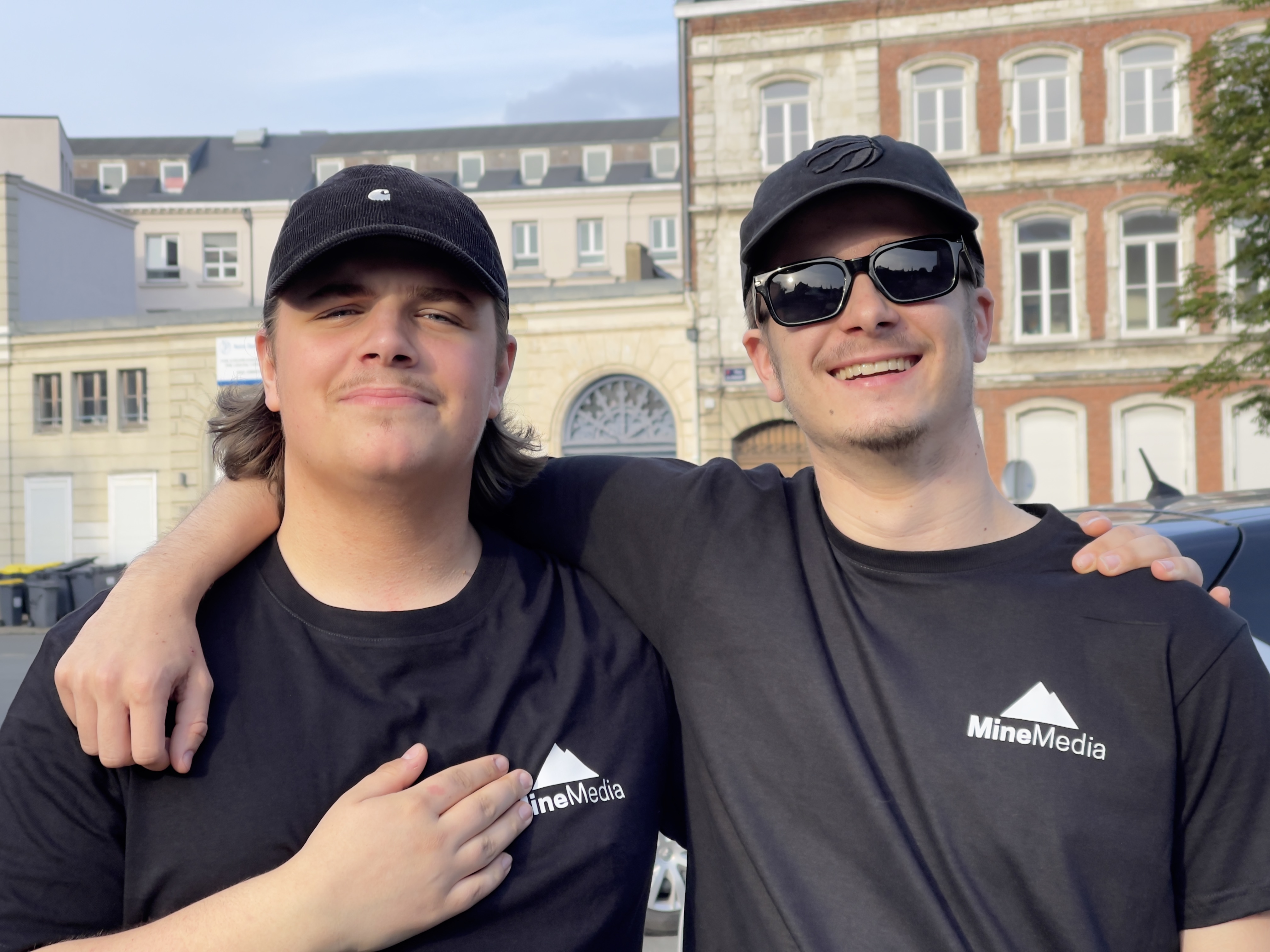 Théo Baudelet et Noé Goussard, co-fondateurs de MineMedia, agence de communication à Lille